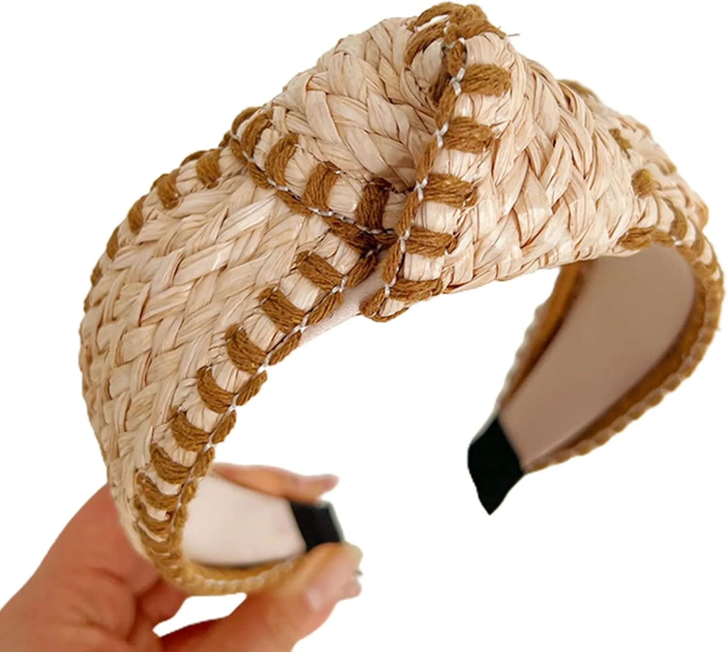 Elegant Wide Hair Bands Photo Booth Props Wide Headband Party Headpiece Knotted Headband For Music Festivals