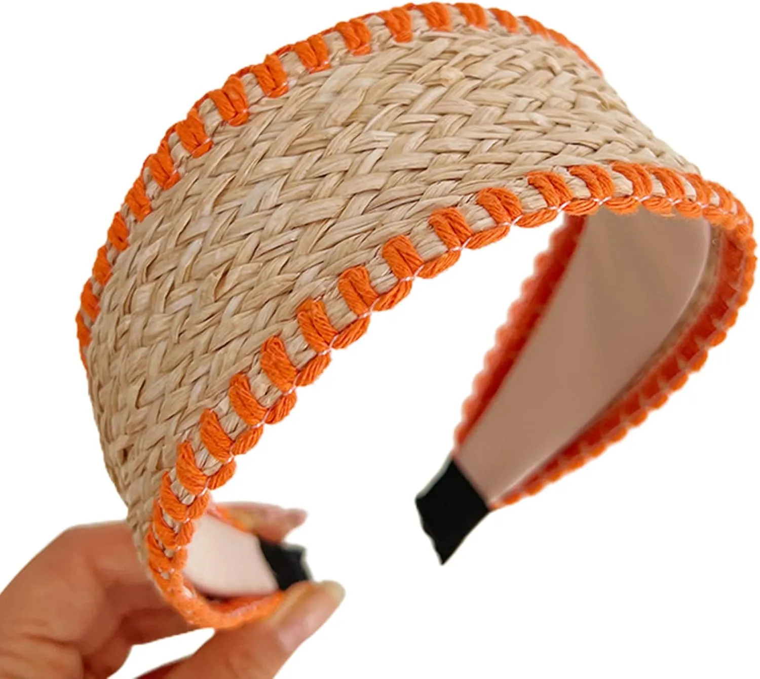 Elegant Wide Hair Bands Photo Booth s Wide Headband Headpiece Garland Knotted Headband for Music Festivals
