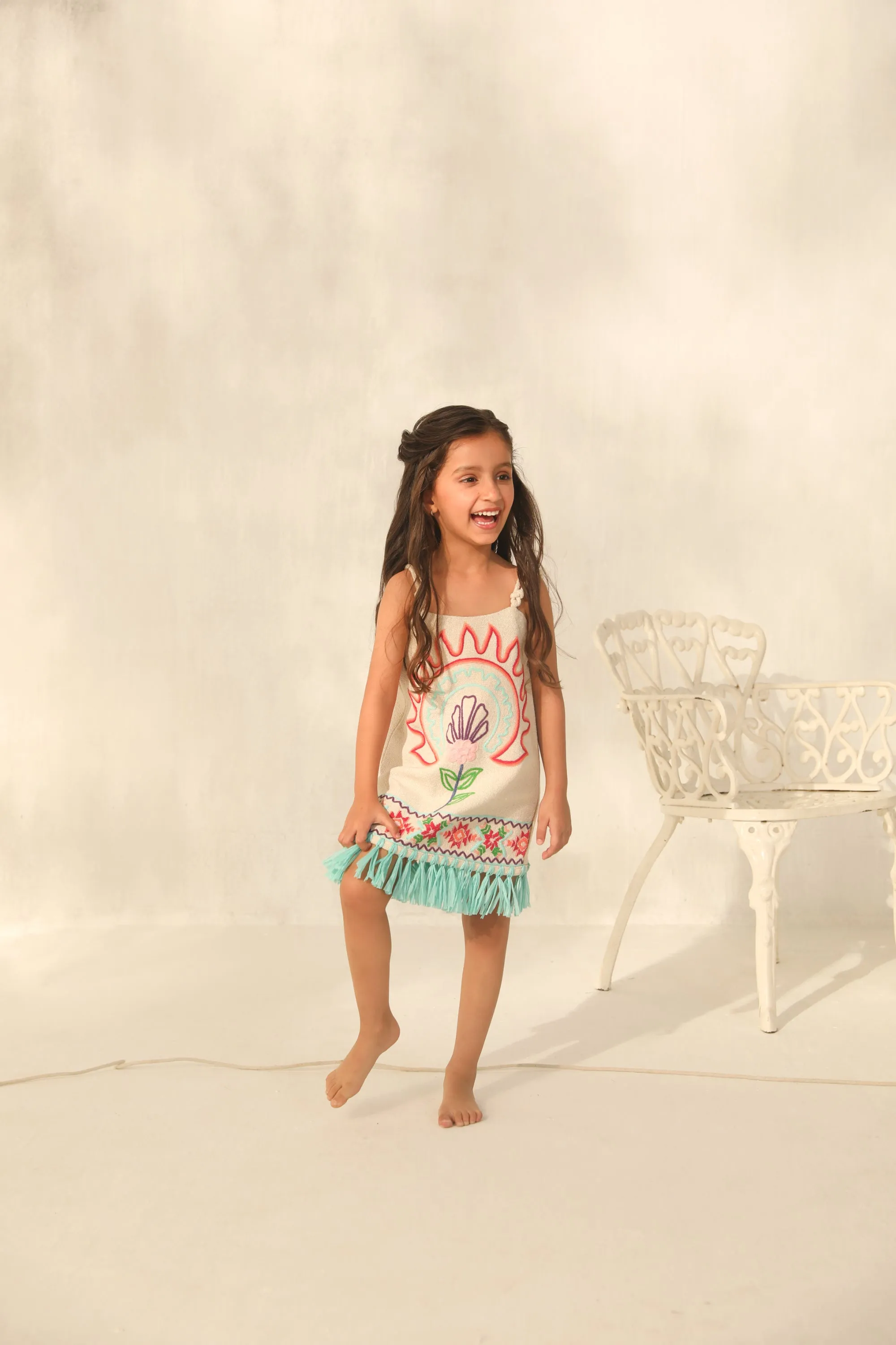 Elisa Raffia Dress