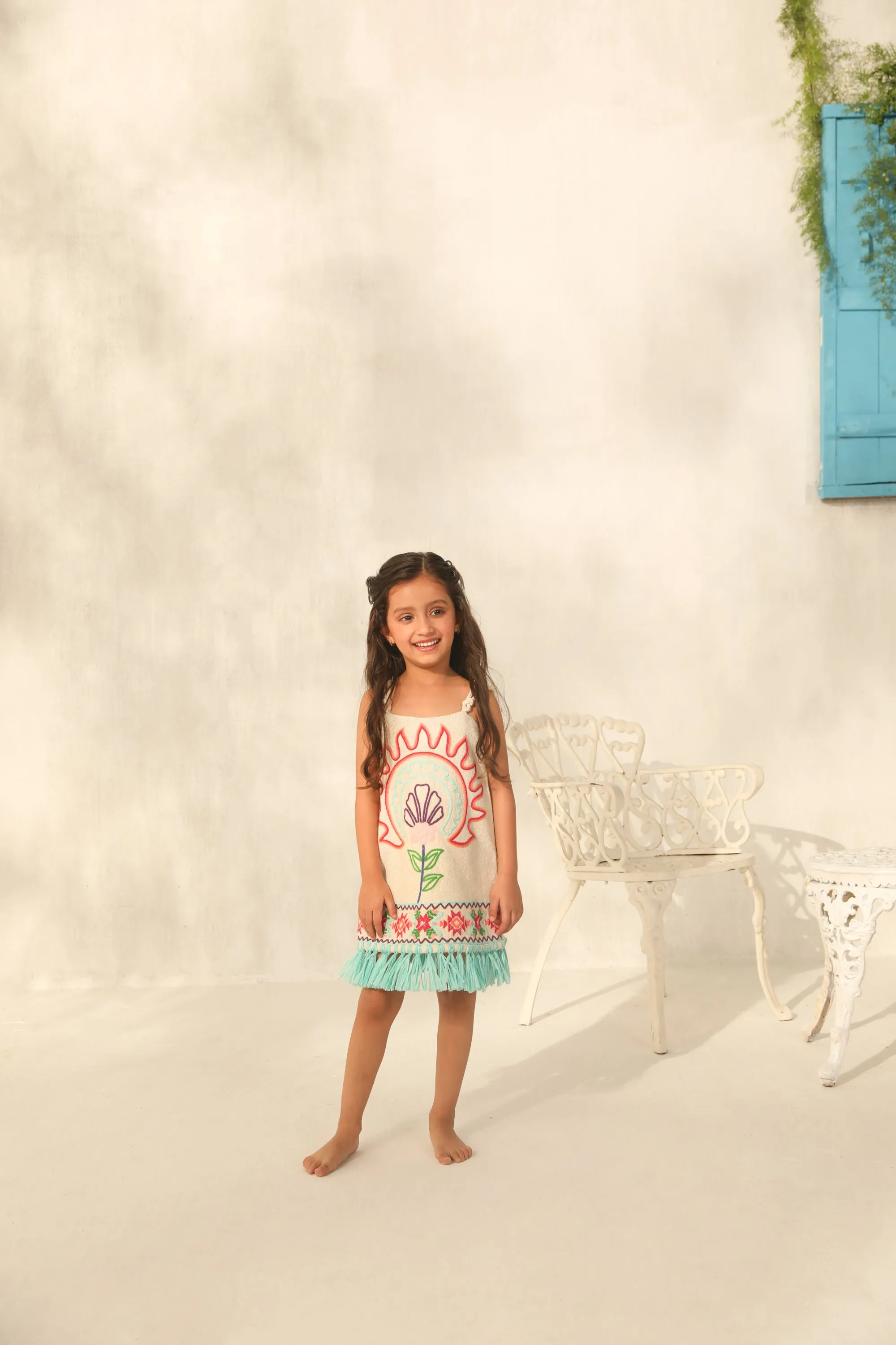 Elisa Raffia Dress