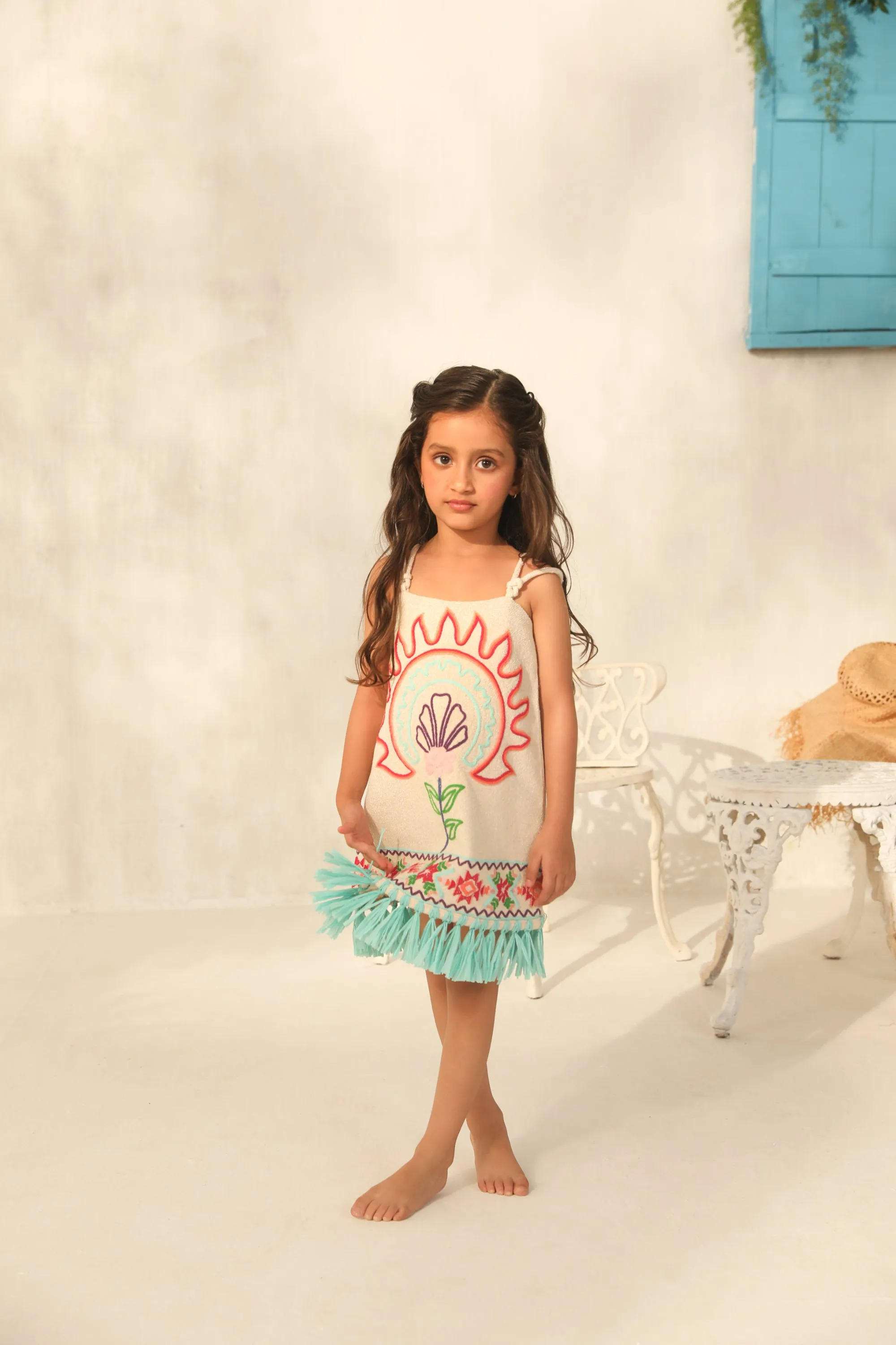 Elisa Raffia Dress