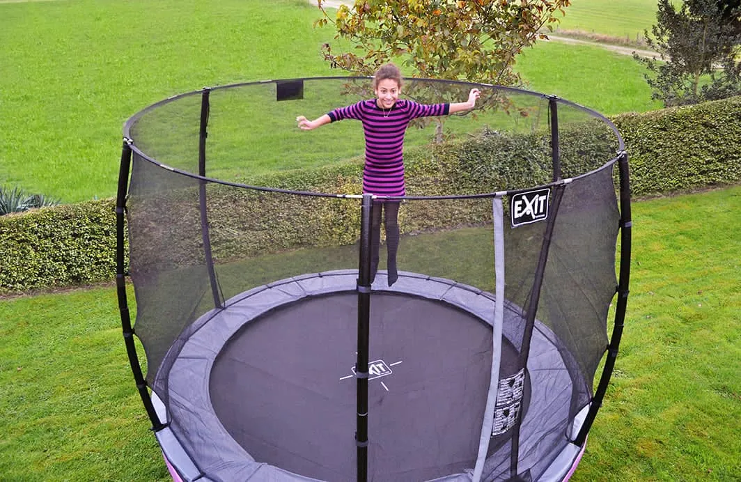 EXIT Elegant Premium Trampoline ø253cm with Deluxe Safetynet - Black