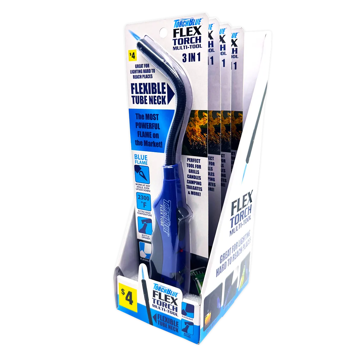 Flex Torch Multi-Tool Stick Lighter - 4 Pieces Per Retail Ready Display 41519
