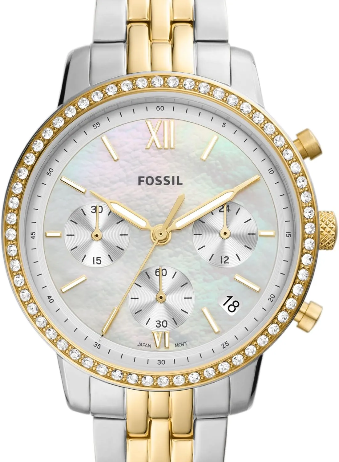 Fossil Women's Neutra Quartz Stainless Steel Chronograph Watch