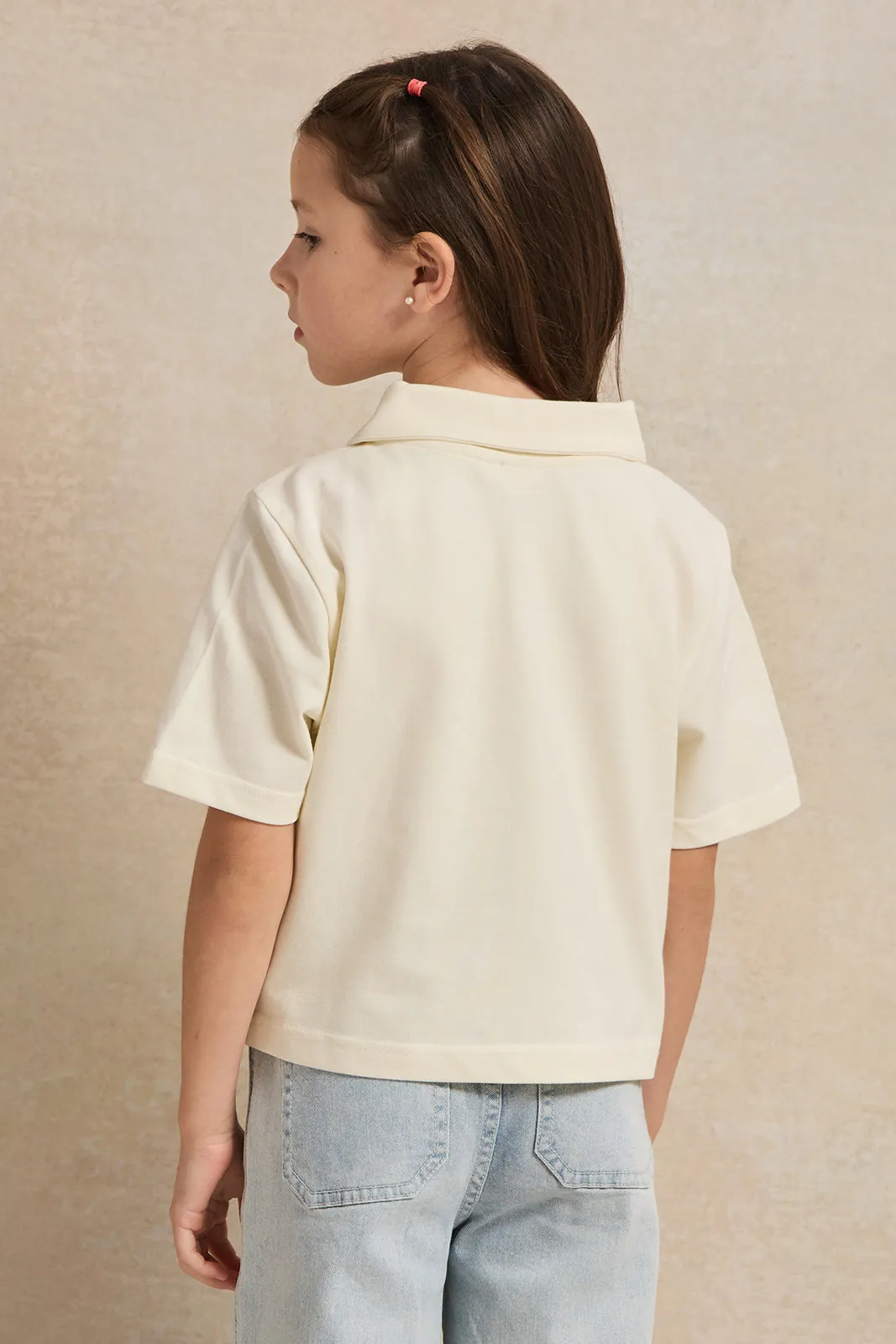 Girls White Nyc Days Print T-Shirt