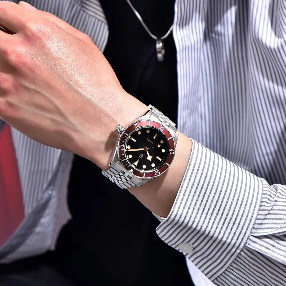 HaiQin Pagani Design BB58 Luxury Men's Mechanical Watch NH35 Movement Stainless Steel 100M Waterproof Luminous Men's Automatic Watches