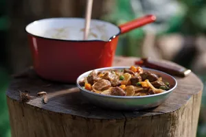 Happy Yak Beef Stew with Vegetables and Potatoes