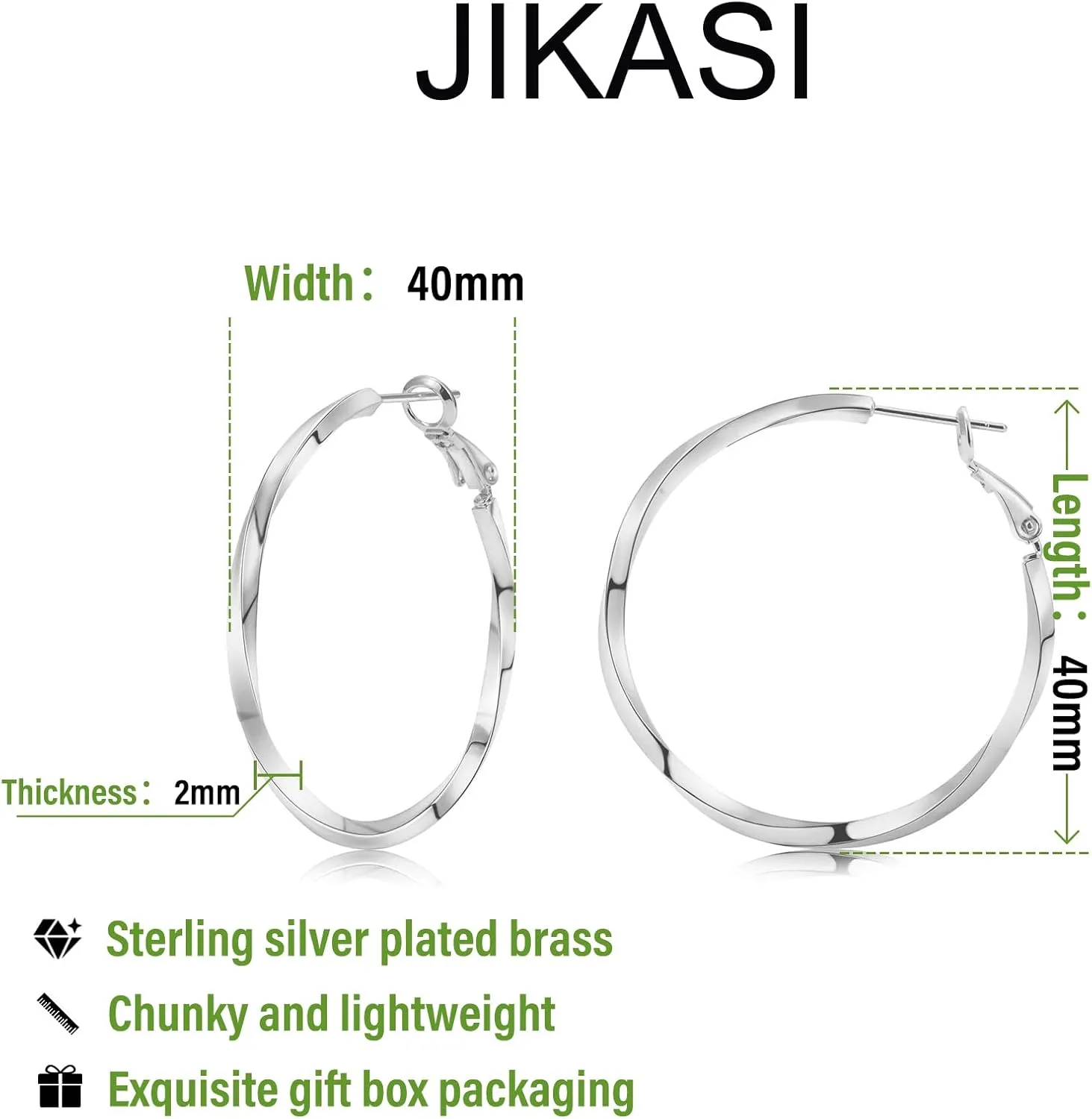 Hoop Earrings for Women 14K Gold Plated Tear Drop Hoops Big Thick Earrings Large Lightwight Dangle Gold Statement Jewelry for Women