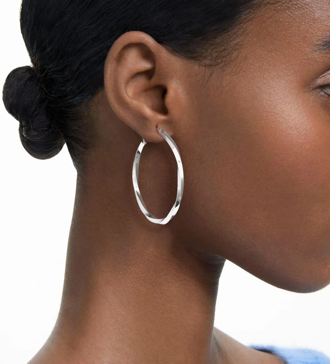 Hoop Earrings for Women 14K Gold Plated Tear Drop Hoops Big Thick Earrings Large Lightwight Dangle Gold Statement Jewelry for Women