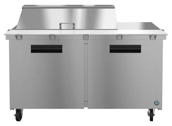 Hoshizaki SR60A-18M 60" 2 Door Mega Top Stainless Steel Refrigerated Sandwich Prep Table