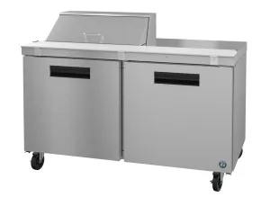 Hoshizaki SR60A-8 60" 2 Door Stainless Steel Refrigerated Sandwich Prep Table