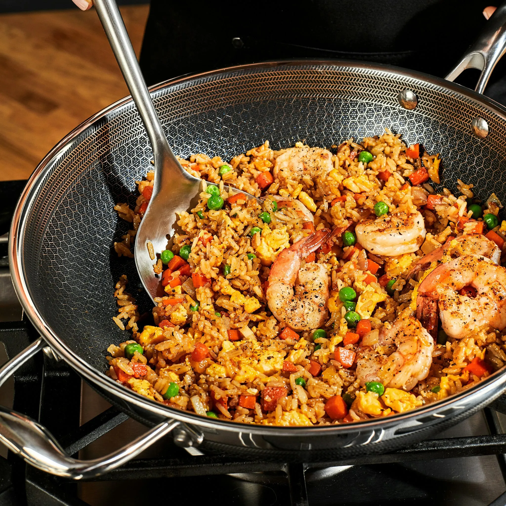 Hybrid Stainless Steel Wok, 12"