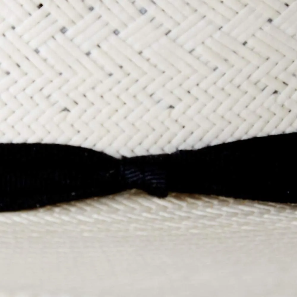 Ivory Cross Open Crown 4 1/2" Brim Straw Cowboy Hat