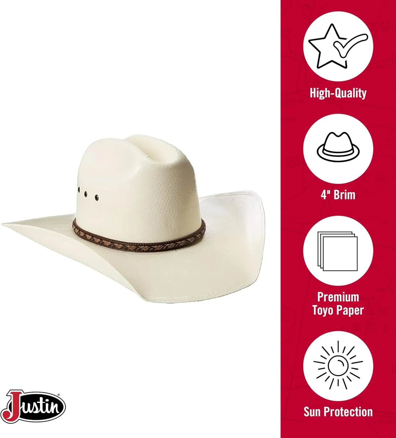 Justin Men's 10x Morgan Hat