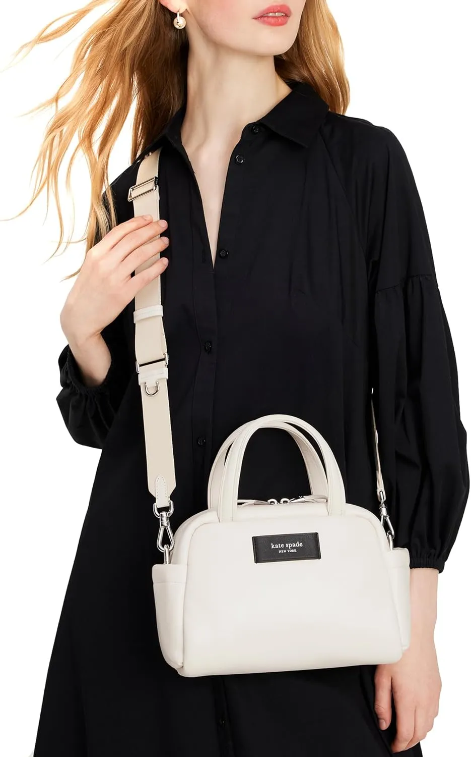 kate spade new york Women's Puffed Smooth Leather Satchel