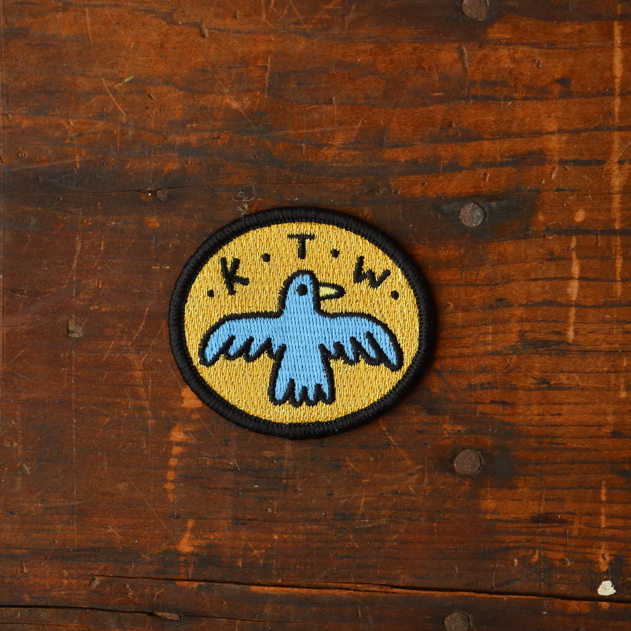 Keep Tassie Wild Iron-On Embroidered Patch/Badge for Clothing and Accessories