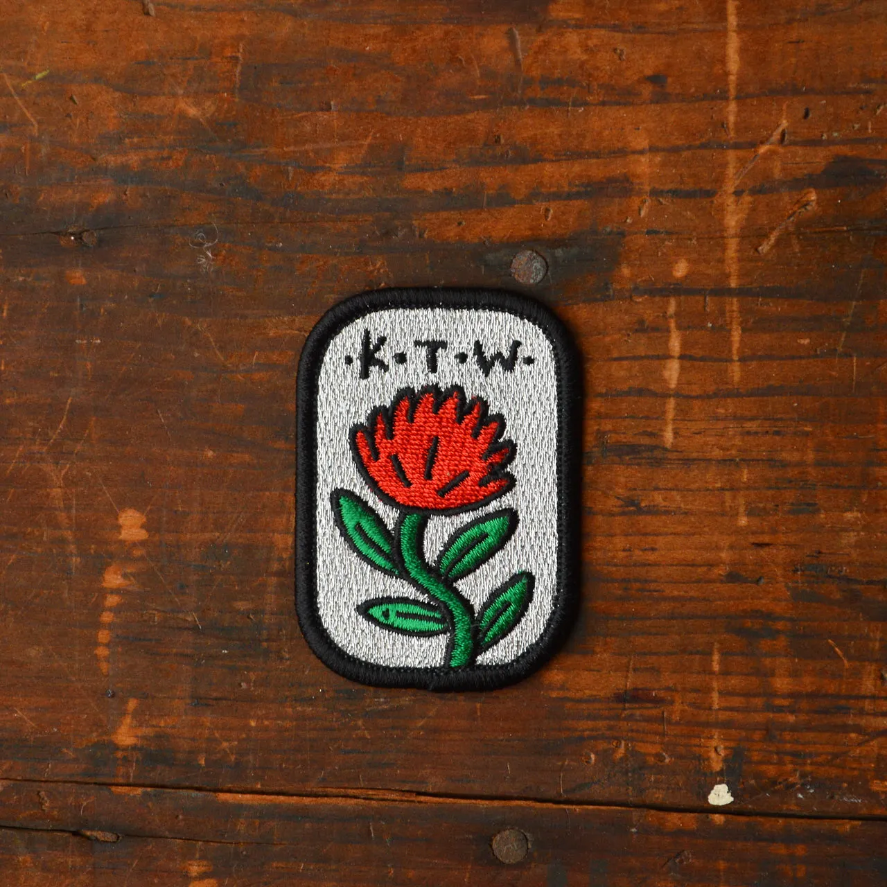 Keep Tassie Wild Iron-On Embroidered Patch/Badge for Clothing and Accessories