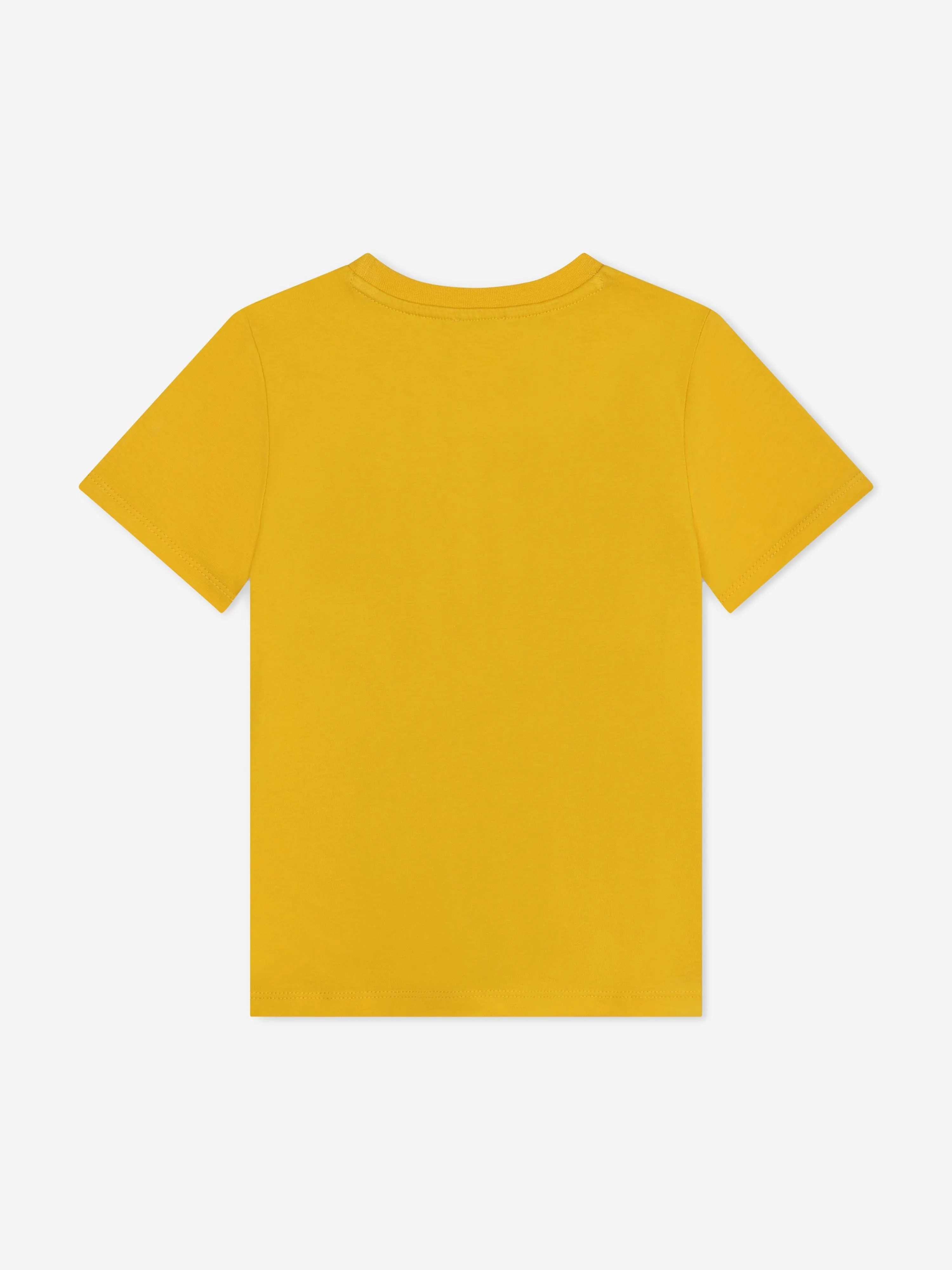 KENZO Boys Elephant Print T-Shirt in Yellow