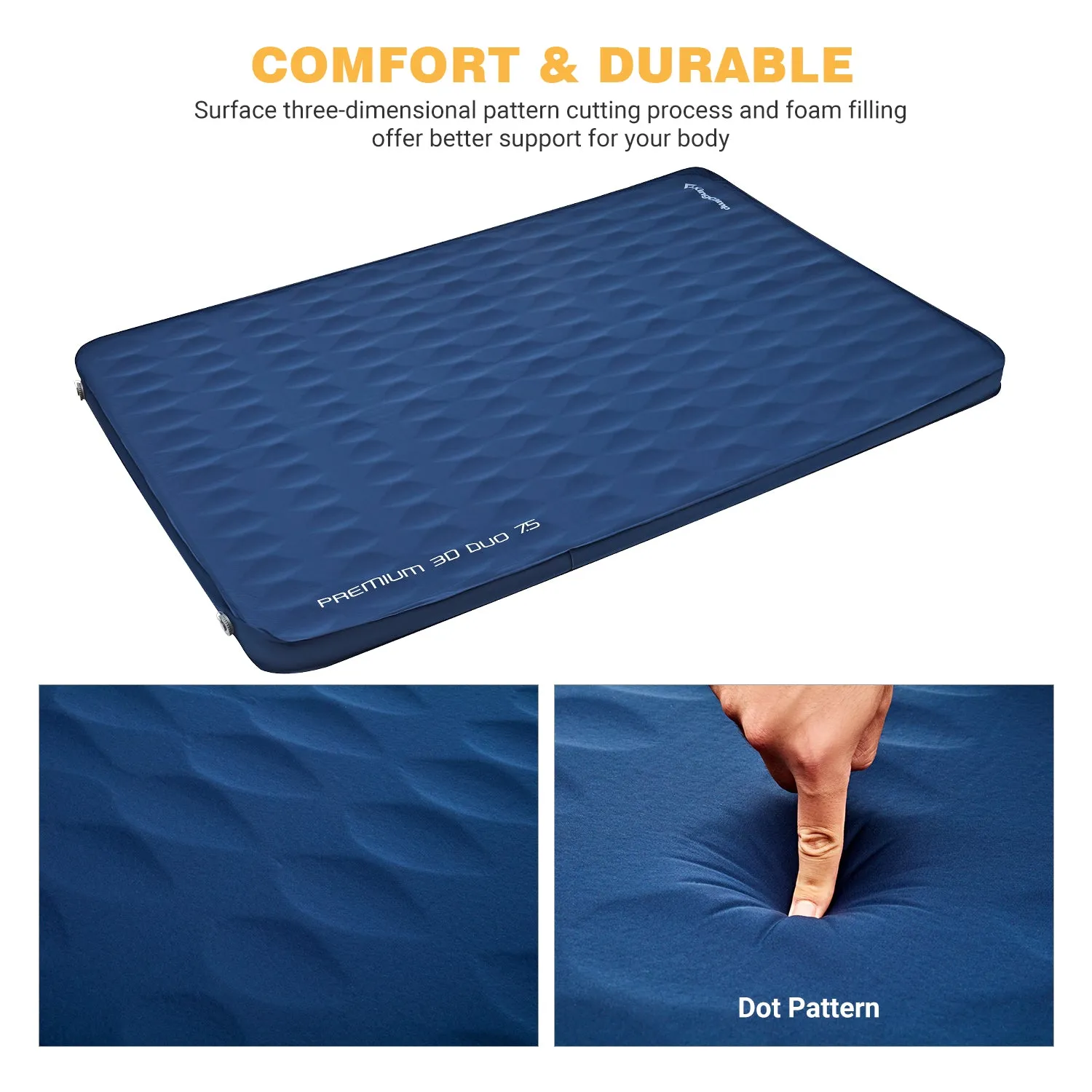 KingCamp Self-Inflating Double/Single Sleeping Mattress