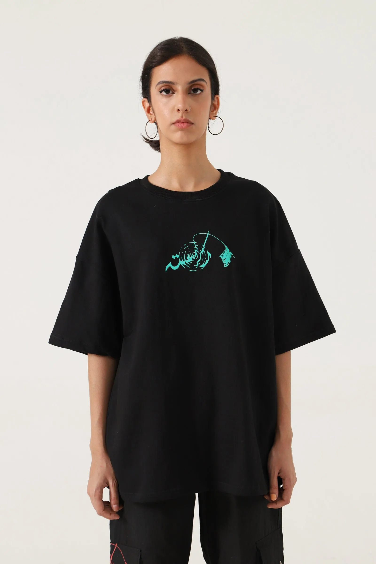 KOI KHABAR NAI - BLACK T-SHIRT