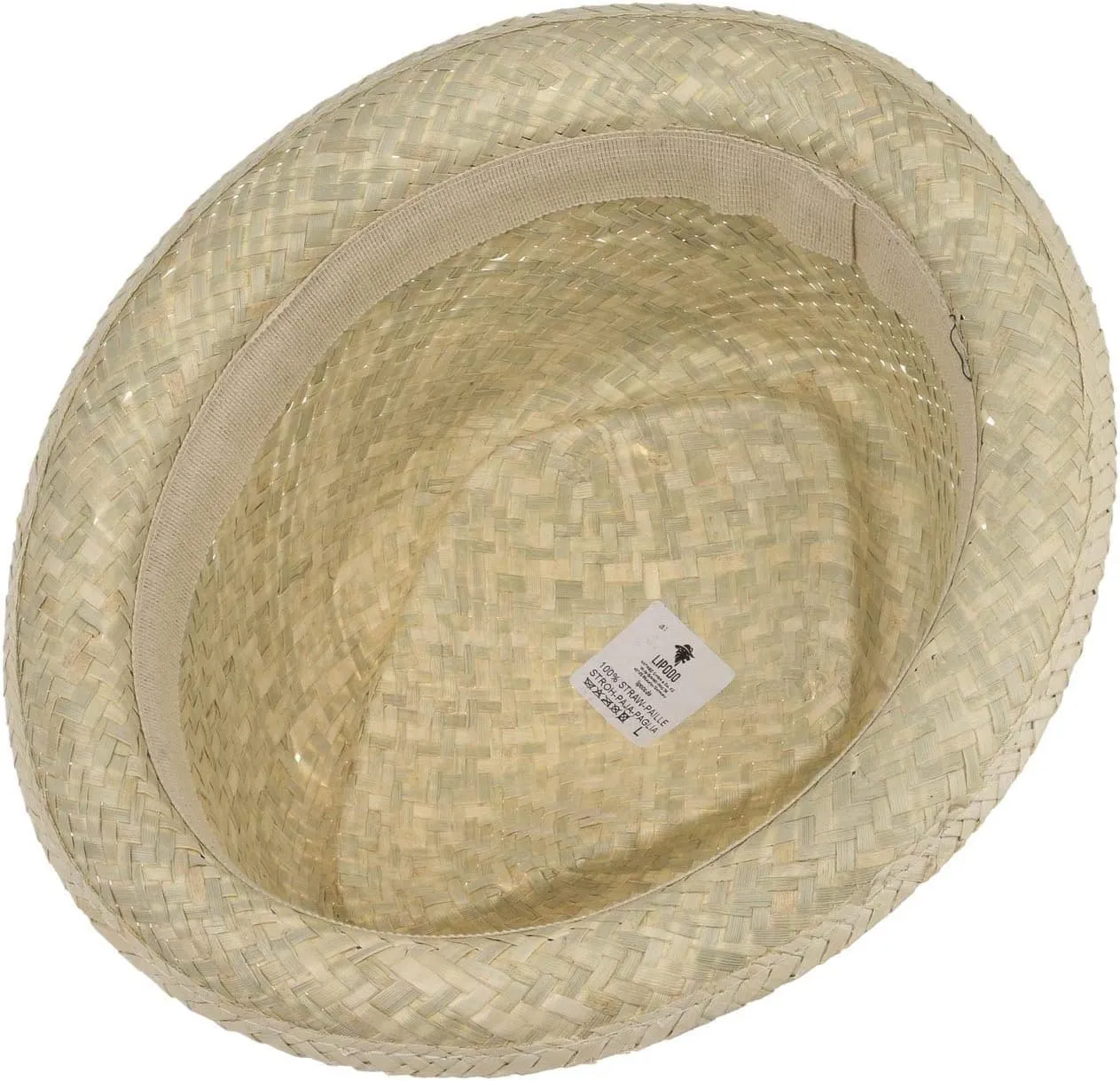 Lipodo Diamond Crown Straw Hat Women/Men - Made in Italy