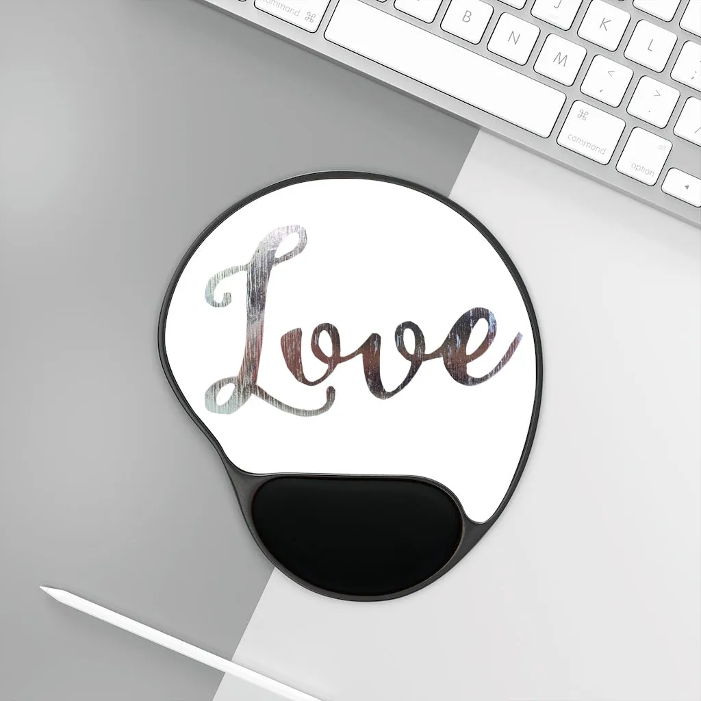 Love Mouse Pad With Wrist Rest