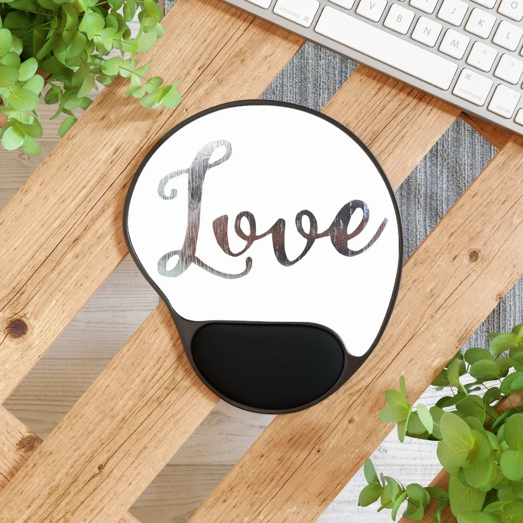 Love Mouse Pad With Wrist Rest