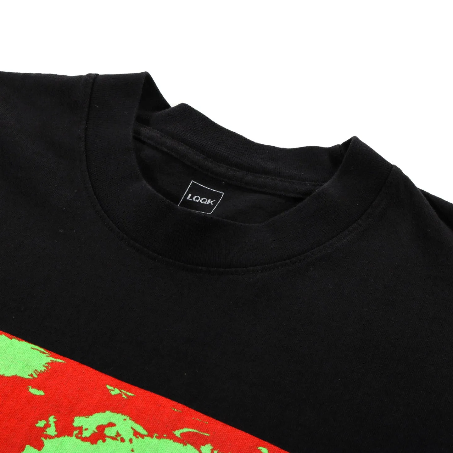 LQQK STUDIO WORLD MAP TEE BLACK