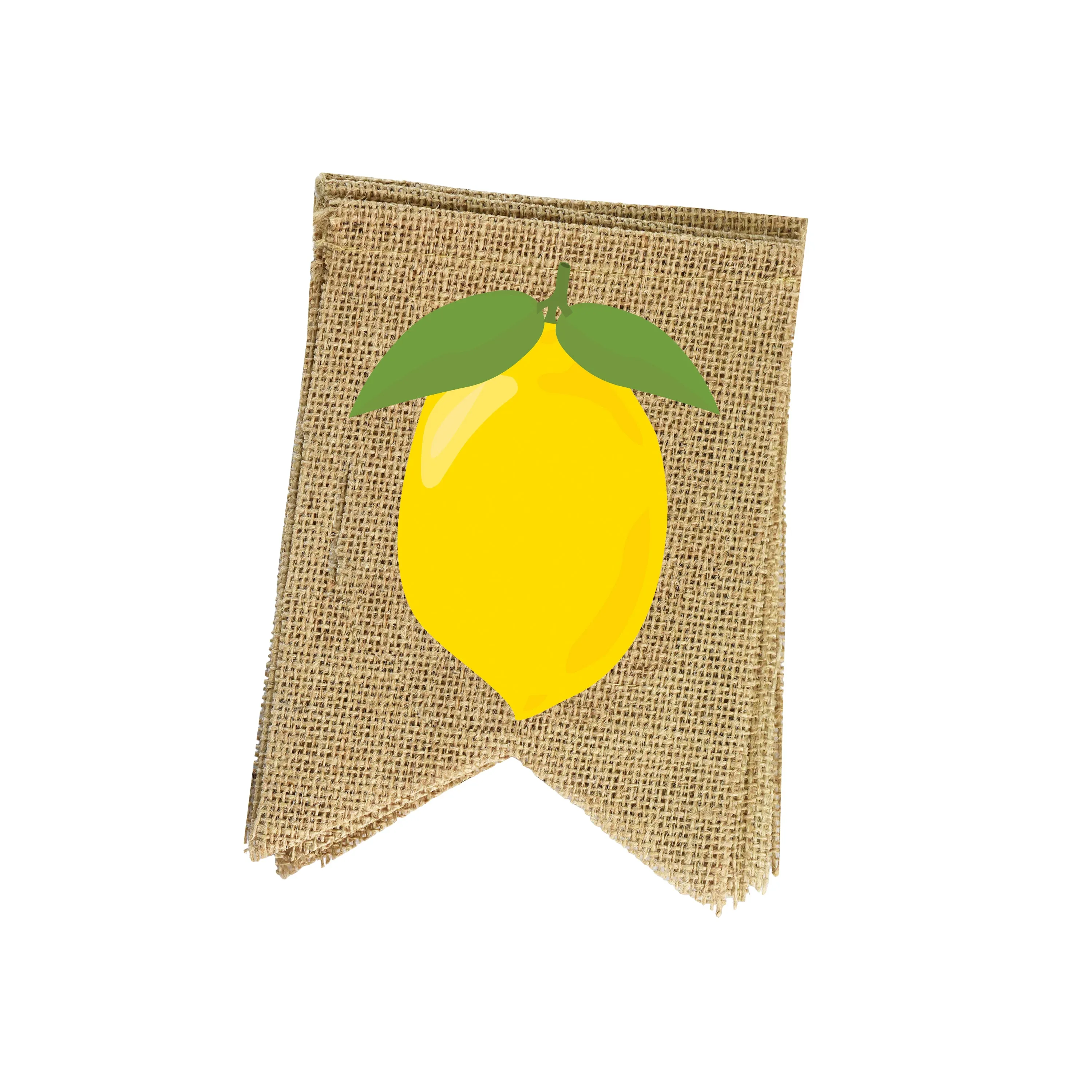 Mandala Crafts Fresh Lemonade Sign for Lemonade Stand Decorations Supplies - Jute Burlap Lemonade Banner for Lemon Birthday Lemonade Party Decorations