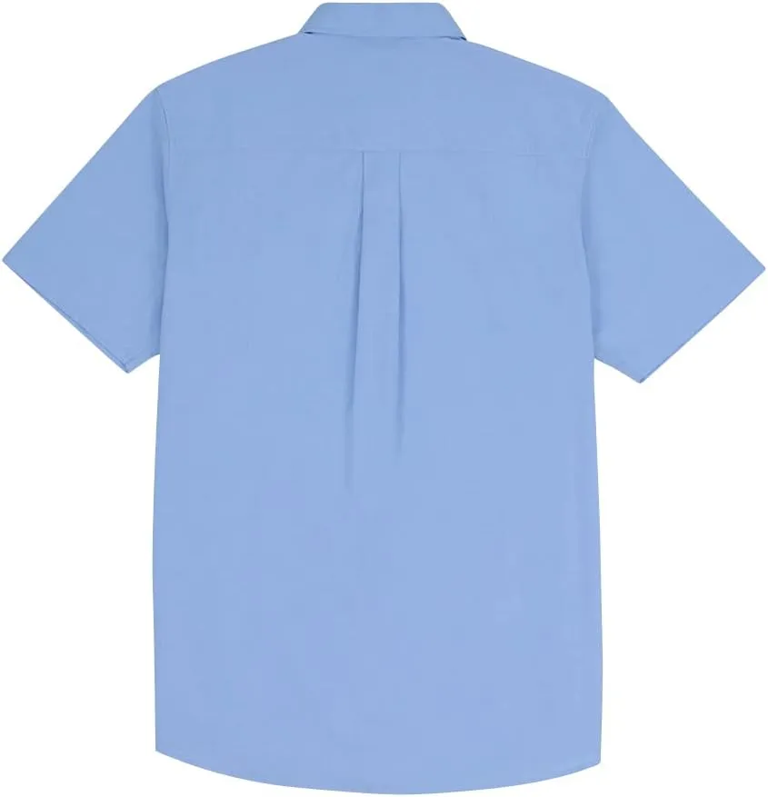 Mens Casual Linen Cotton Button Down Short Sleeve Shirts Cuban Camp Guayabera Beach Tops