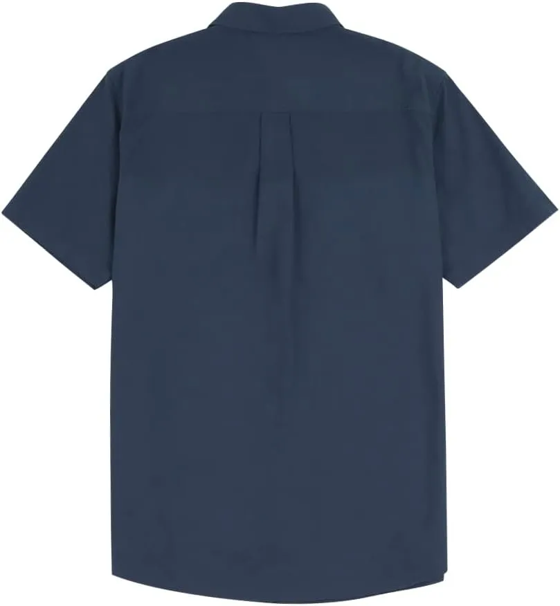 Mens Casual Linen Cotton Button Down Short Sleeve Shirts Cuban Camp Guayabera Beach Tops