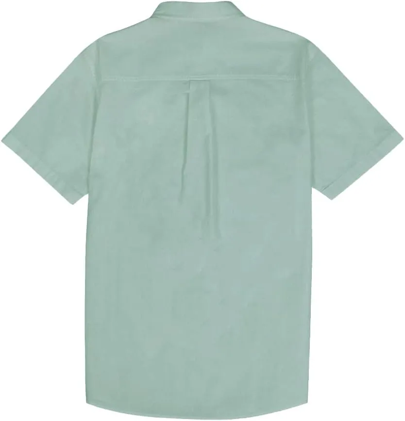Mens Casual Linen Cotton Button Down Short Sleeve Shirts Cuban Camp Guayabera Beach Tops