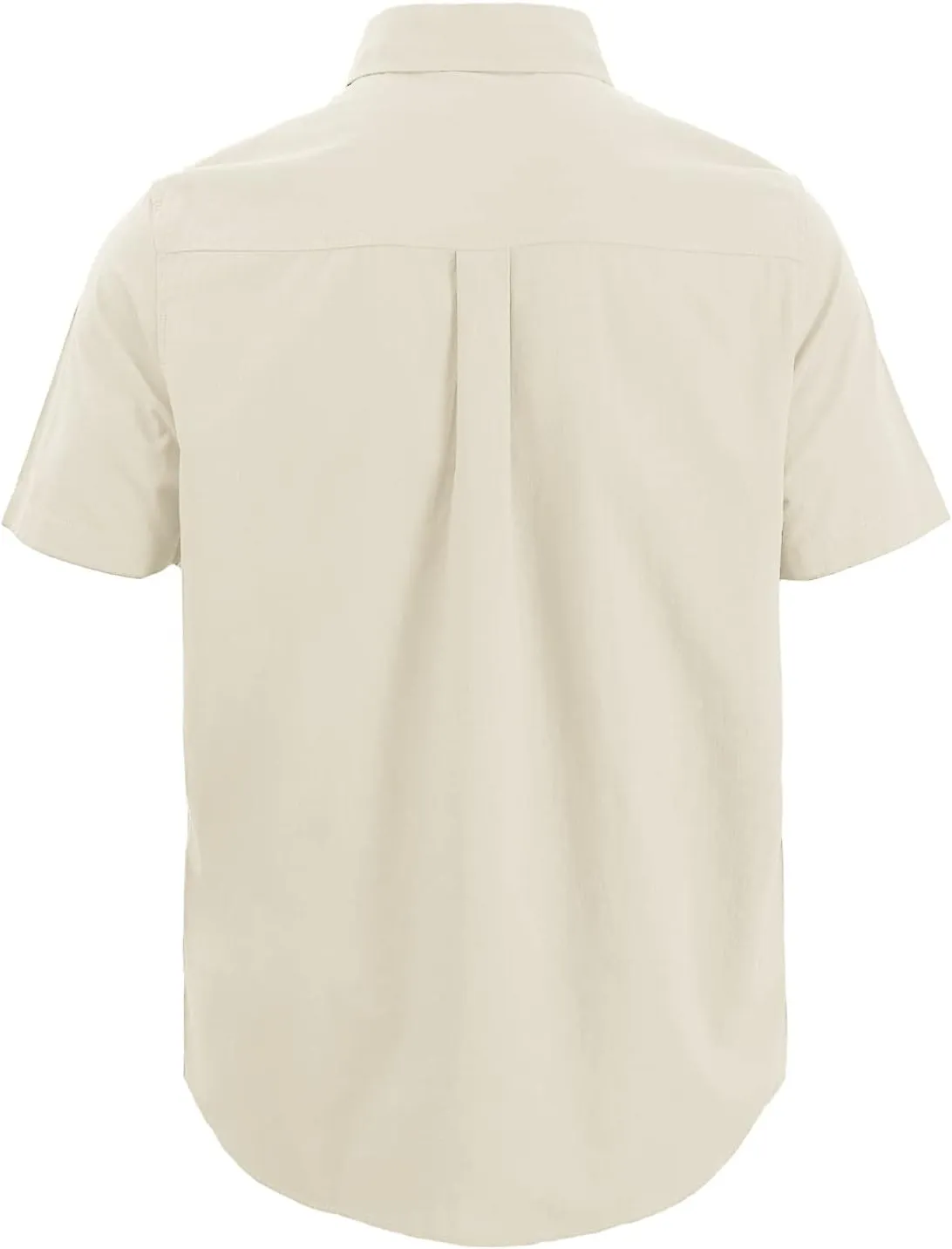 Mens Casual Linen Cotton Button Down Short Sleeve Shirts Cuban Camp Guayabera Beach Tops