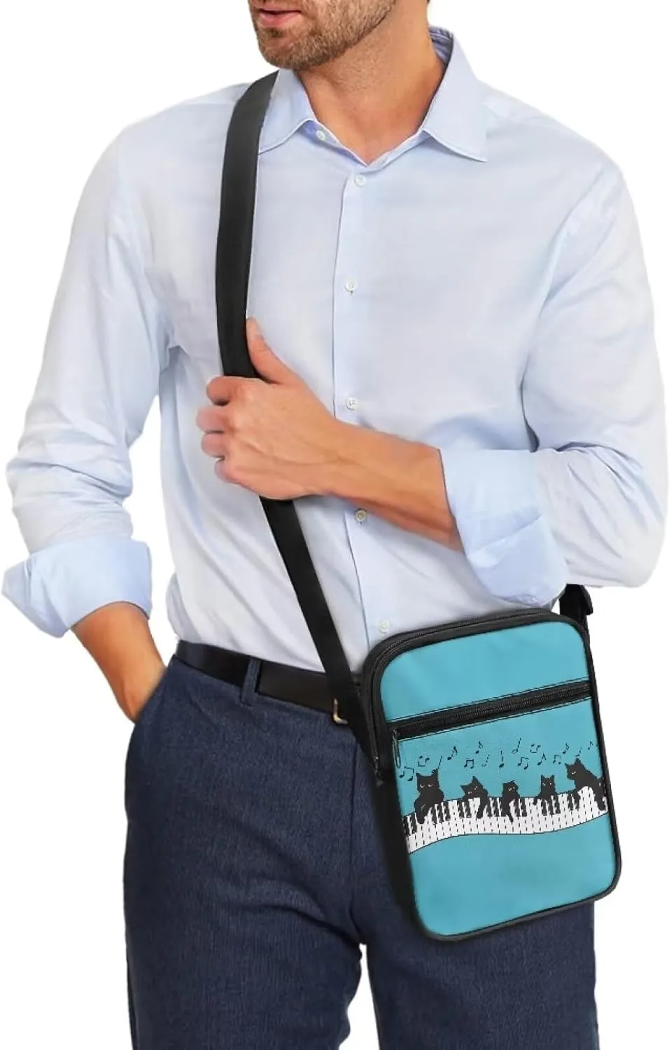 Messenger Bag Vintage Ladies Handbags Cross Body Designer Polyester Purse with Front Pockets