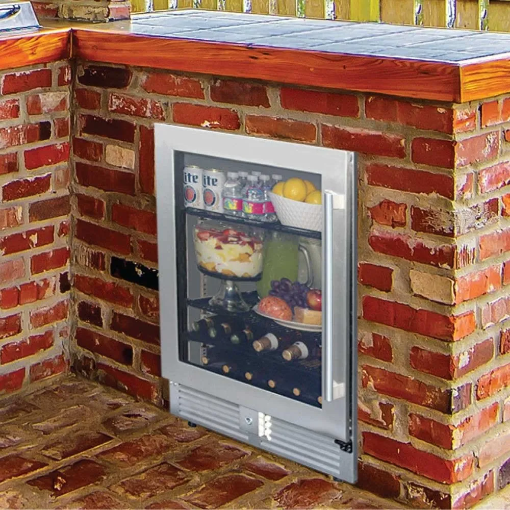 MHP Modern Home Products 24" Built-In or Portable Outdoor Rated Refrigerator PFFRIG24