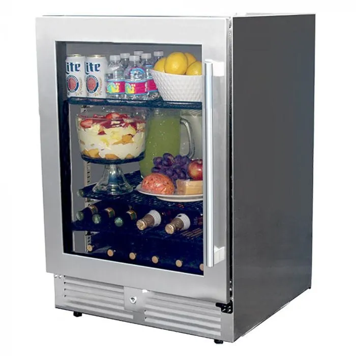 MHP Modern Home Products 24" Built-In or Portable Outdoor Rated Refrigerator PFFRIG24