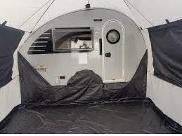 PahaQue NuCamp T@B 320 Teardrop Side Tent (SILVER/BLACK TRIM)