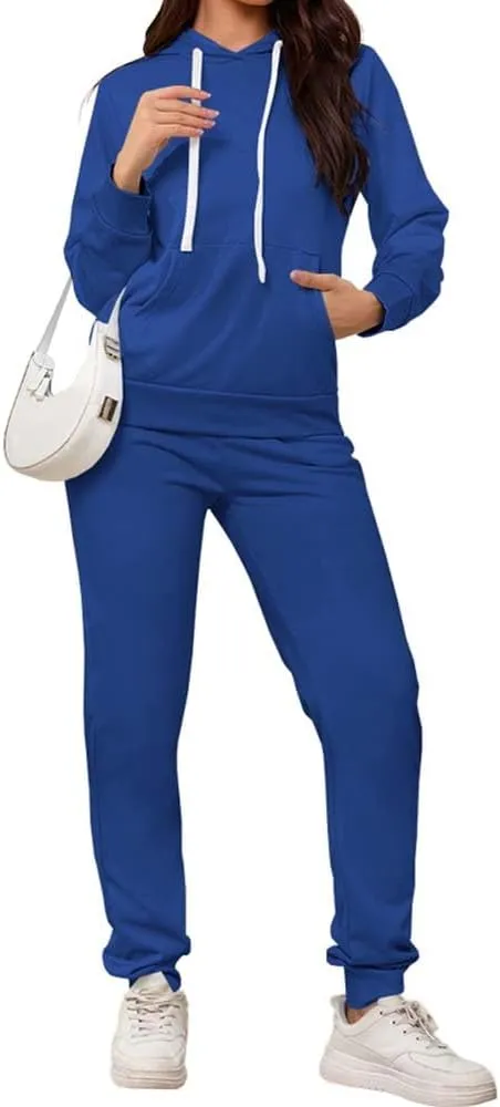 PINSV Sweatsuits Women 2 Piece Outfits Casual Jogging Suits Long Sleeve Hoodie Sweatpants Two Piece Tracksuits Sets