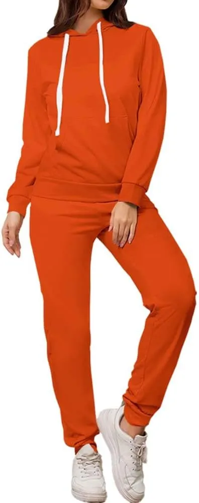 PINSV Sweatsuits Women 2 Piece Outfits Casual Jogging Suits Long Sleeve Hoodie Sweatpants Two Piece Tracksuits Sets