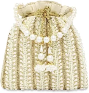 Potli Bags for Women Evening Bag Clutch Ethnic Bride Purse with Drawstring (FPB05)