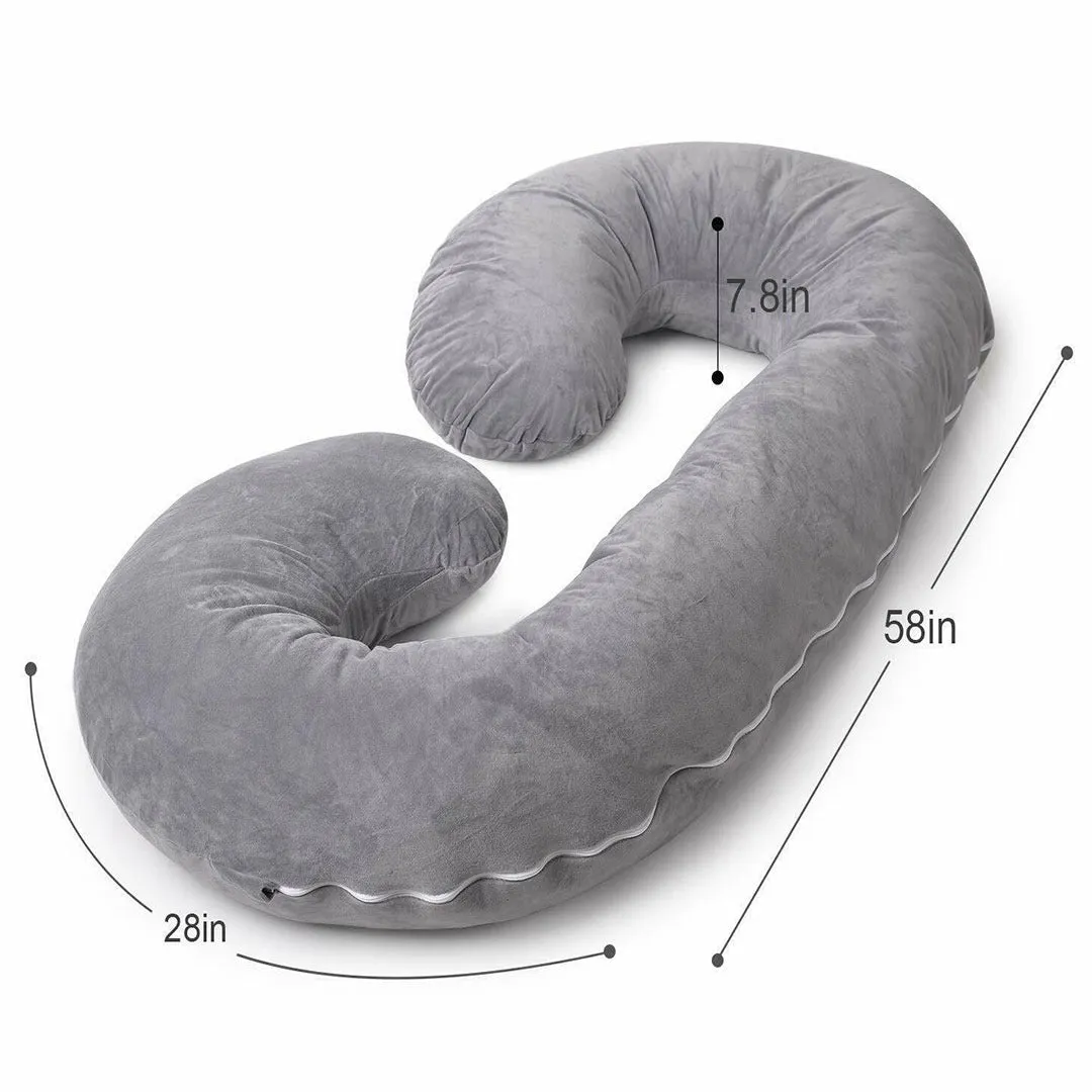 Pregnancy Support Pillow / C- Shape Maternity Pillow / Sleeping Support Pillow In Skin Color