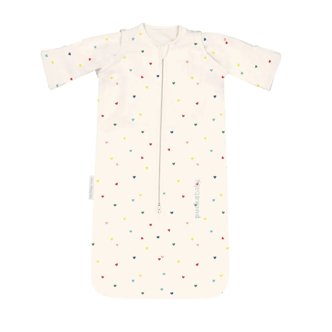 Puckababy Sleeping bag The Bag Newborn <6M | 70cm - Cotton | Hearts Confetti