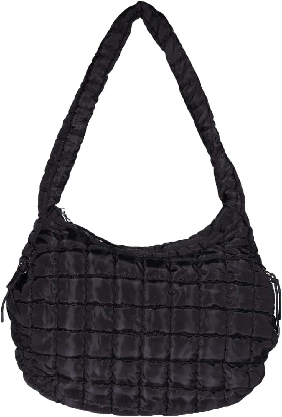 Puffer Tote Bag for Women Large Quilted Tote Bag Crossbody Lightweight Nylon Puffy Hobo Bag Carryall Shoulder Bag for Women