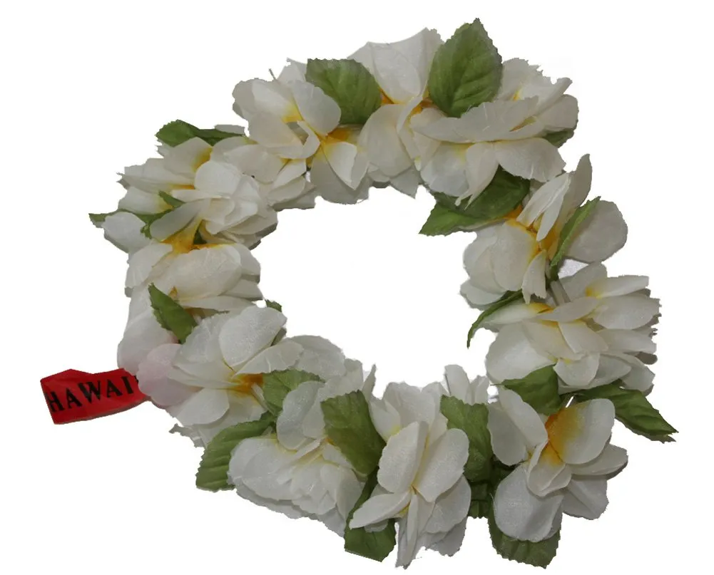 Rainview Creations Hawaii Floral Headband-haku Lei Elastic Hawaiian Haku Leis Headdress Color Yellow/white
