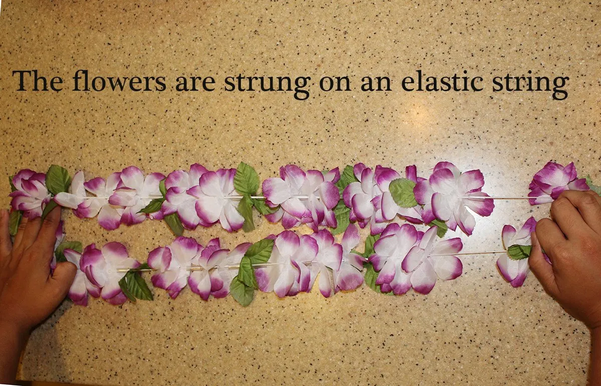 Rainview Creations Hawaii Floral Headband-haku Lei Elastic Hawaiian Haku Leis Headdress Red/yellow