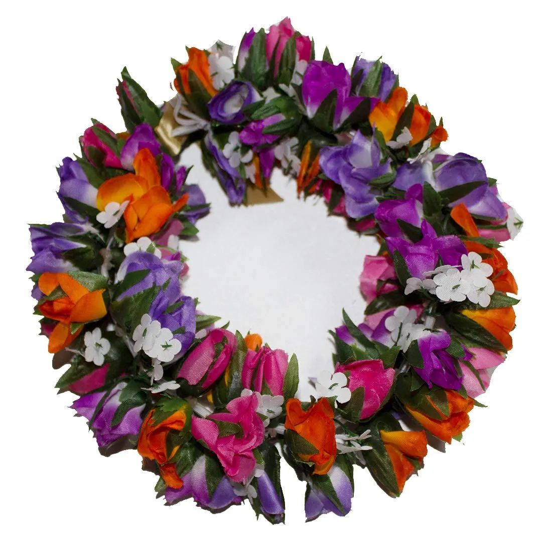 Rainview Creations Women Floral Headband Rose Bud Flower Elastic Hawaiian Haku Leis Headdress