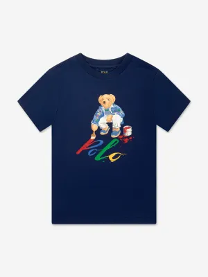 Ralph Lauren Boys Polo Bear T-Shirt in Navy