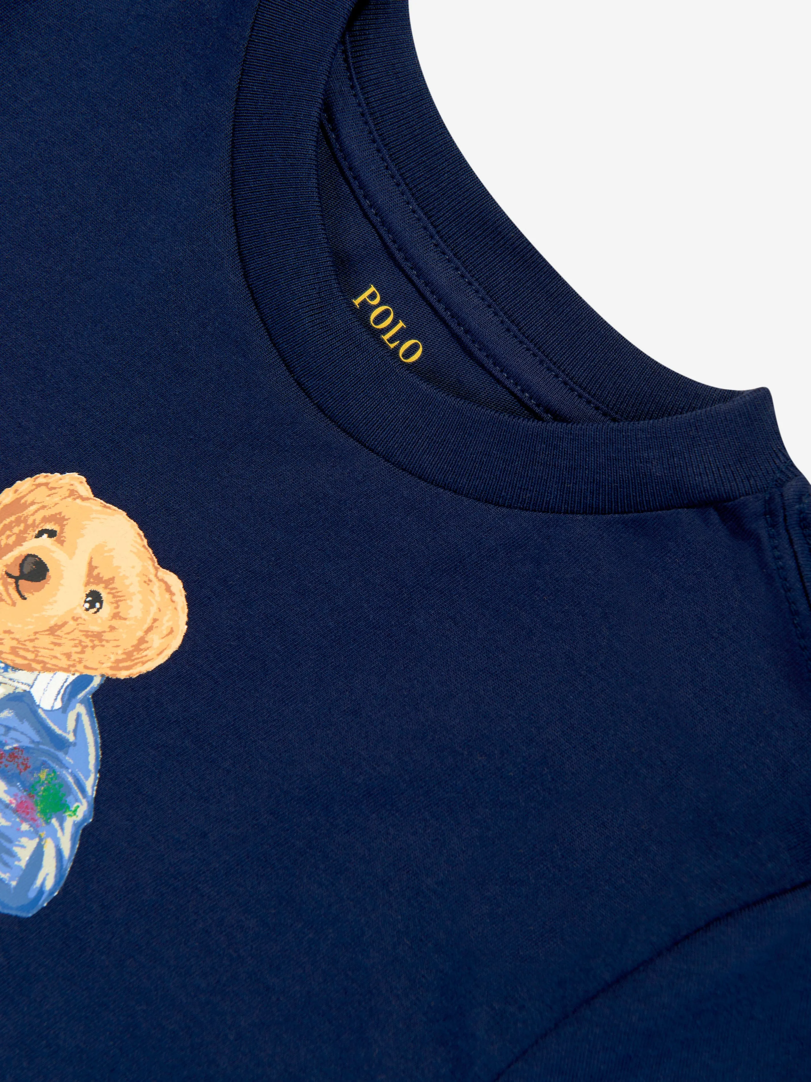 Ralph Lauren Boys Polo Bear T-Shirt in Navy