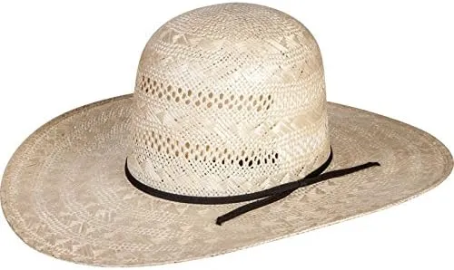 Rami Open Crown 4-1/2" Brim Straw Cowboy Hat Beige