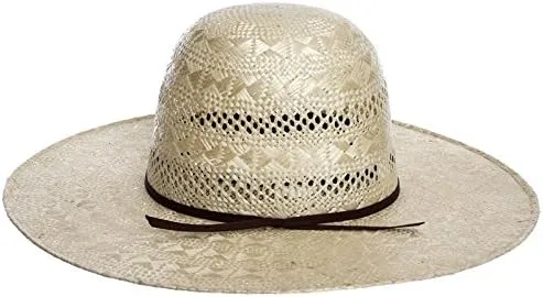 Rami Open Crown 4-1/2" Brim Straw Cowboy Hat Beige